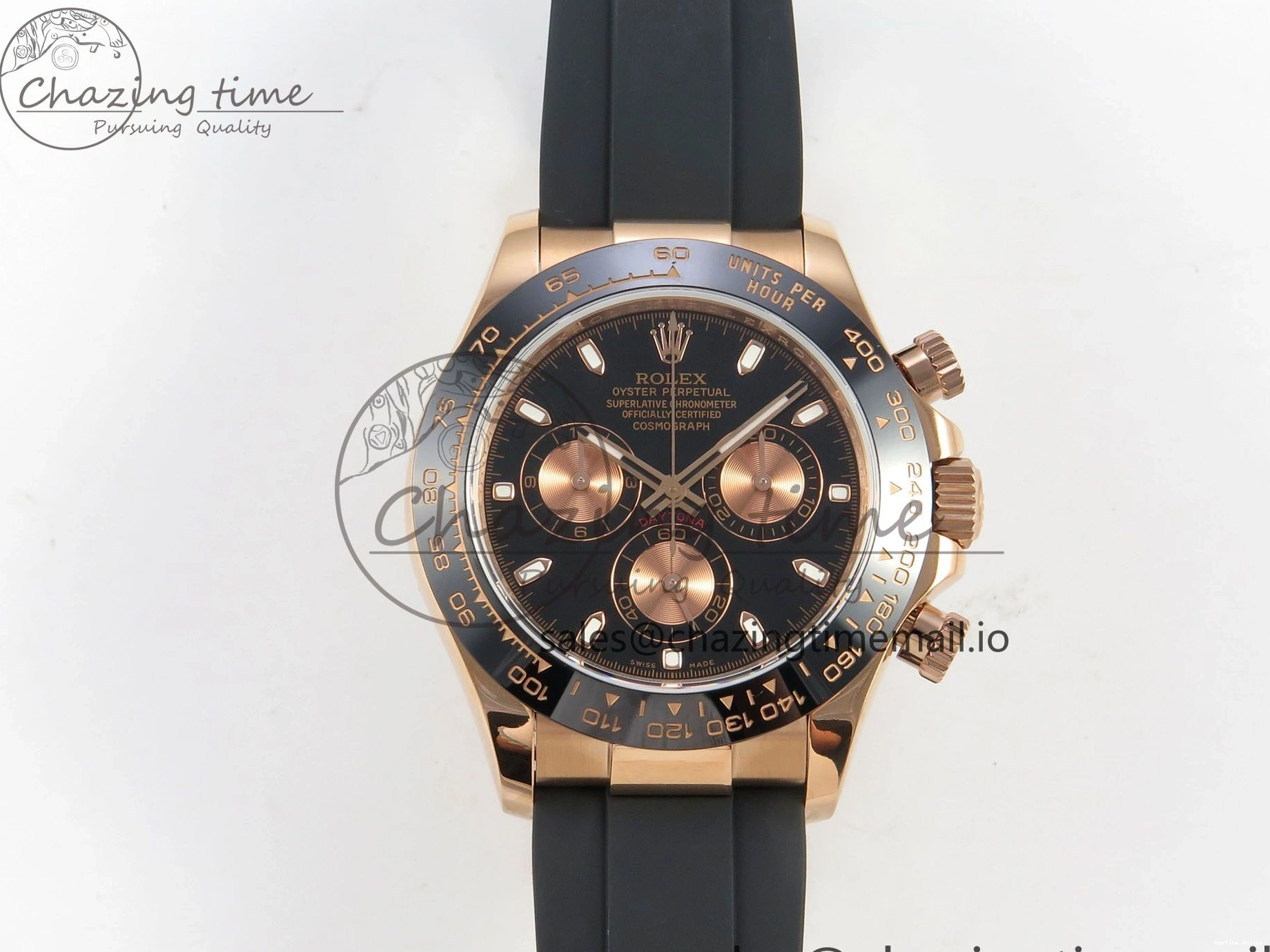 0125 OdorResistant Daytona 116515 QF 1:1 Best Edition Black RG Dial on Oysterflex Strap SH4130 V11（Gain Weight） 160